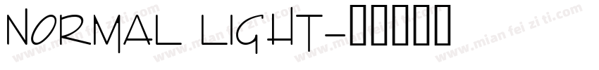 Normal Light字体转换